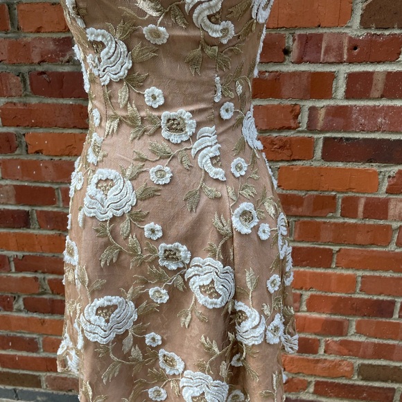 DRESS THE POPULATION 'ABBIE' SEQUIN FIT & FLARE DRESS sz XS - Picture 4 of 7